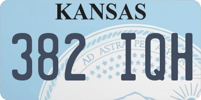KS license plate 382IQH