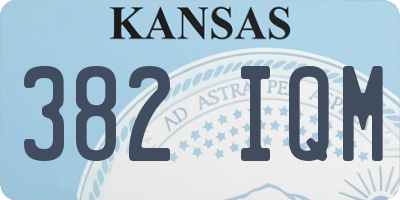 KS license plate 382IQM