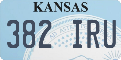 KS license plate 382IRU