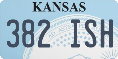 KS license plate 382ISH