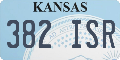 KS license plate 382ISR