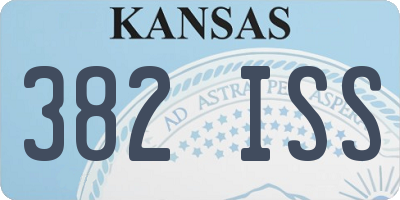 KS license plate 382ISS