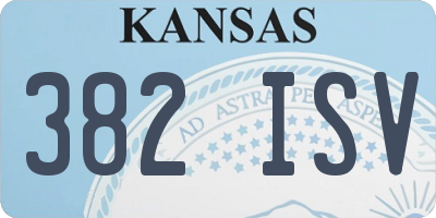 KS license plate 382ISV