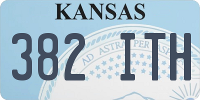 KS license plate 382ITH