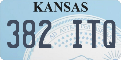 KS license plate 382ITQ