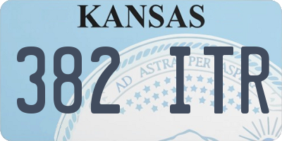 KS license plate 382ITR