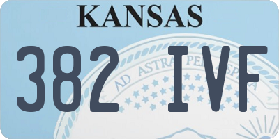 KS license plate 382IVF