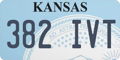 KS license plate 382IVT