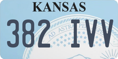 KS license plate 382IVV