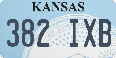 KS license plate 382IXB