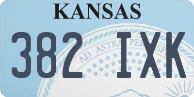 KS license plate 382IXK