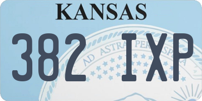 KS license plate 382IXP