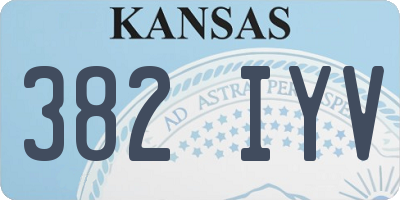 KS license plate 382IYV