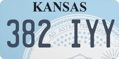 KS license plate 382IYY
