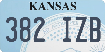 KS license plate 382IZB
