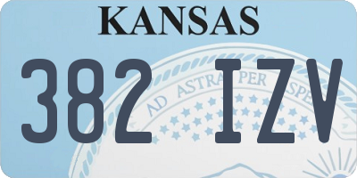 KS license plate 382IZV