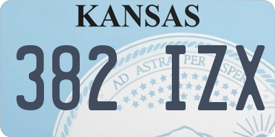 KS license plate 382IZX