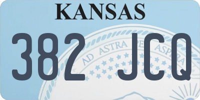 KS license plate 382JCQ