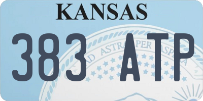 KS license plate 383ATP