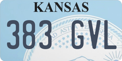 KS license plate 383GVL