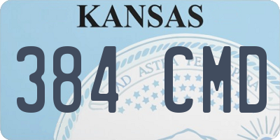KS license plate 384CMD