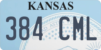KS license plate 384CML