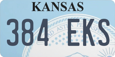 KS license plate 384EKS