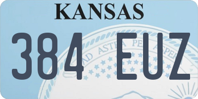 KS license plate 384EUZ