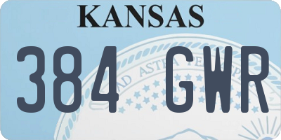 KS license plate 384GWR