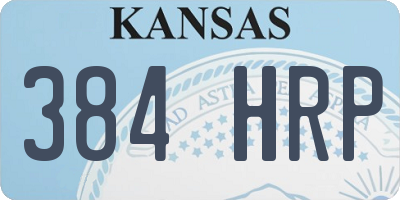 KS license plate 384HRP