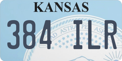 KS license plate 384ILR