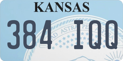 KS license plate 384IQQ