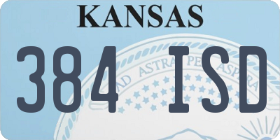 KS license plate 384ISD