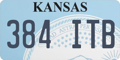 KS license plate 384ITB