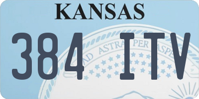 KS license plate 384ITV