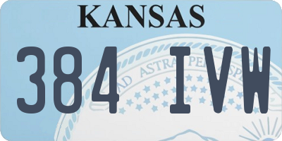 KS license plate 384IVW