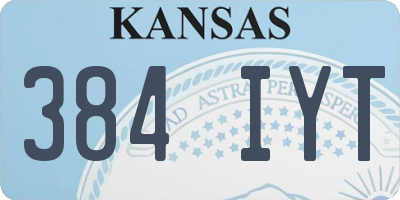 KS license plate 384IYT