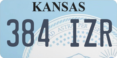 KS license plate 384IZR