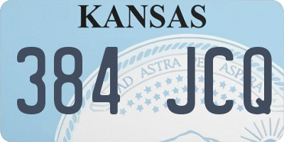 KS license plate 384JCQ