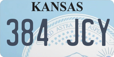 KS license plate 384JCY