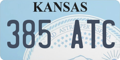 KS license plate 385ATC