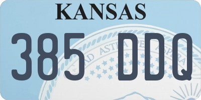 KS license plate 385DDQ