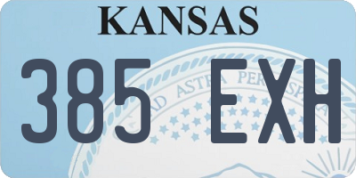 KS license plate 385EXH