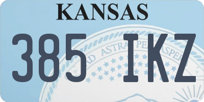 KS license plate 385IKZ