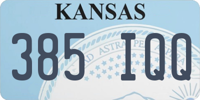 KS license plate 385IQQ
