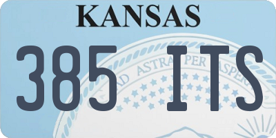 KS license plate 385ITS