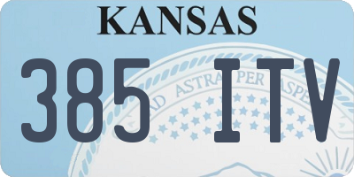 KS license plate 385ITV