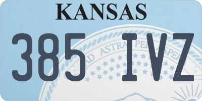 KS license plate 385IVZ