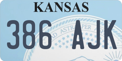 KS license plate 386AJK
