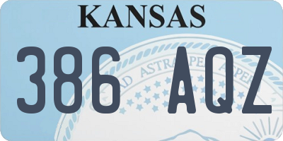 KS license plate 386AQZ